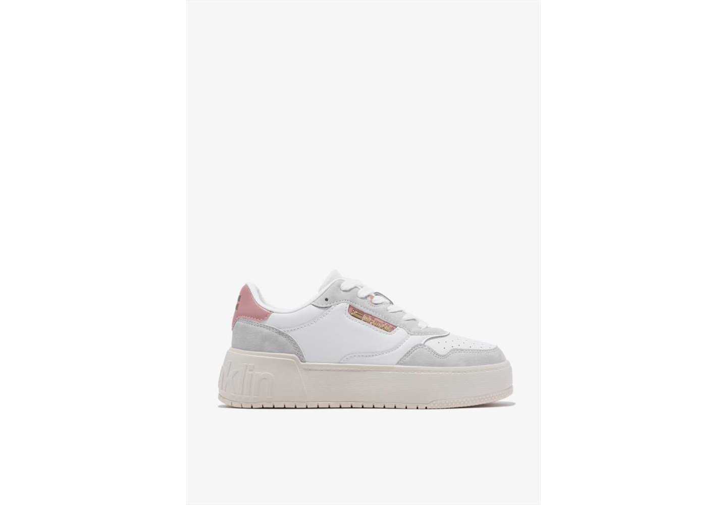 Sneaker da donna platform D.Franklin 321055 White/Pink