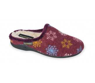 Pantofole calde da donna con fiori Valleverde 26127