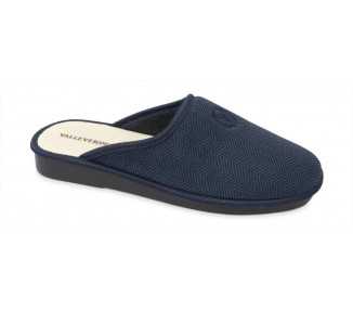 Pantofola da uomo antiscivolo Valleverde 37802 blu