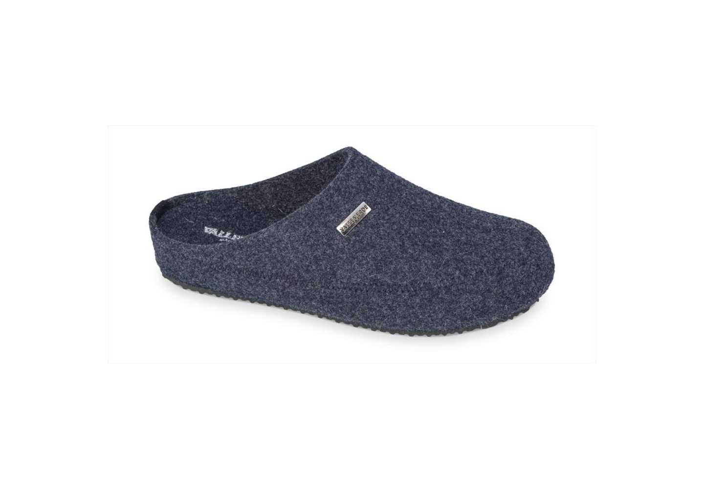 Pantofole calde da uomo in lana cotta Valleverde 55850 jeans