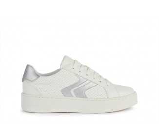 Sneakers da donna Geox Skyely D45QXA optic white/silver