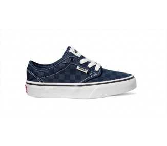 Sneakers da bambino in tela Vans VN0A349PLKZ1 Atwood dress blues scacchi
