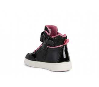 Sneakers alte da bambina regolabili con luci Geox J268WA 