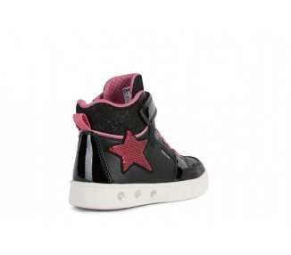 Sneakers alte da bambina regolabili con luci Geox J268WA 