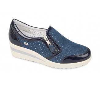 Scarpe da donna traforata con zip Valleverde 36201