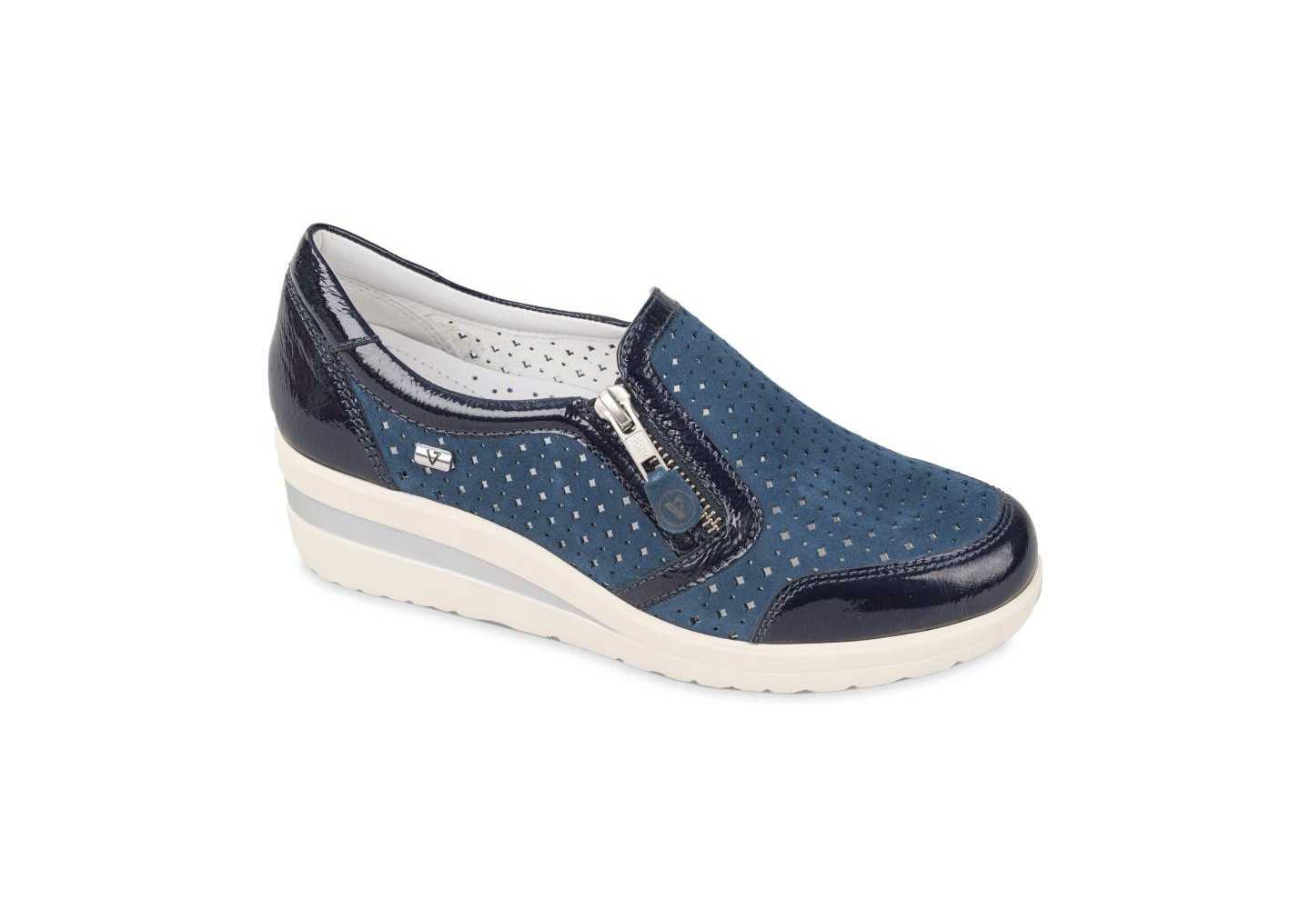 Scarpe da donna traforata con zip Valleverde 36201 Scarpe da donna traforata con zip Valleverde 36201