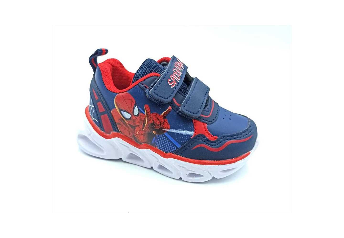 Scarpa sportiva da bambino Spiderman con luci R1310395S Blu