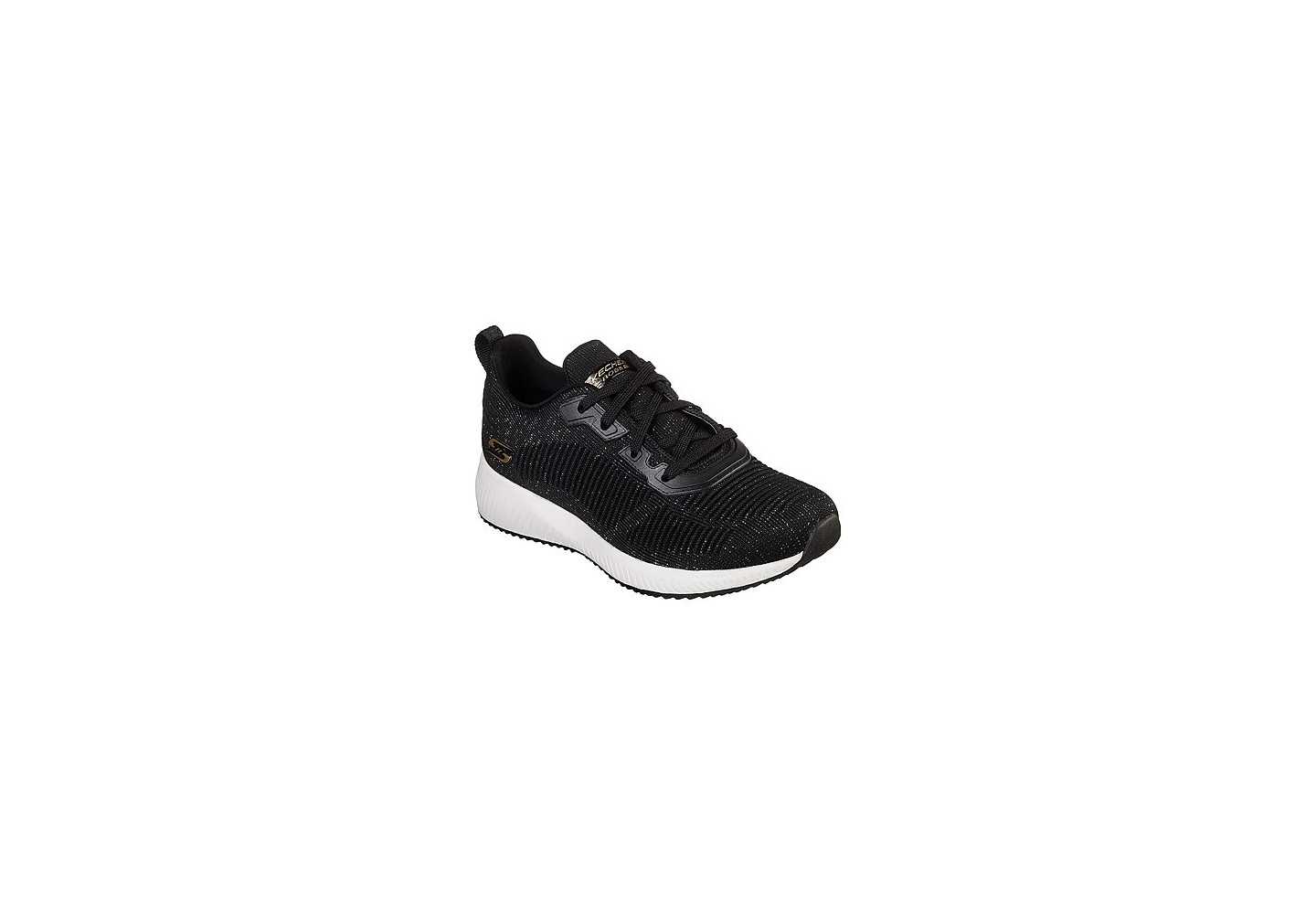 Scarpa sportiva da donna memory foam Skechers Bobs squad-total glam 32502 black/multi