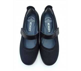 Scarpa da donna ballerina Fly Flot 27B87SX Memory Foam nero