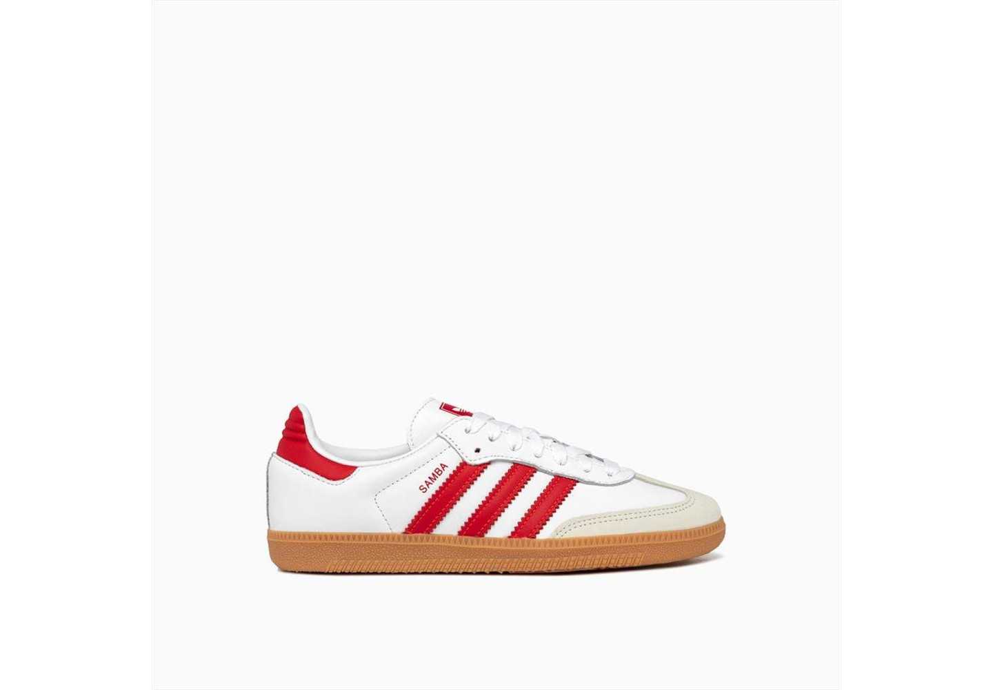 SNEAKER BASSA UNISEX ADIDAS SAMBA IF6513 WHT/RED