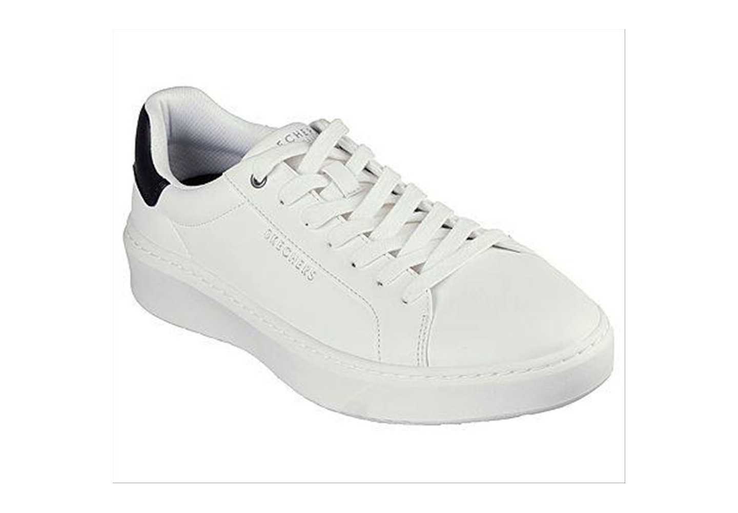 Sneakers da uomo Skechers 183175 WHT COURT BREAK - SUIT bianco