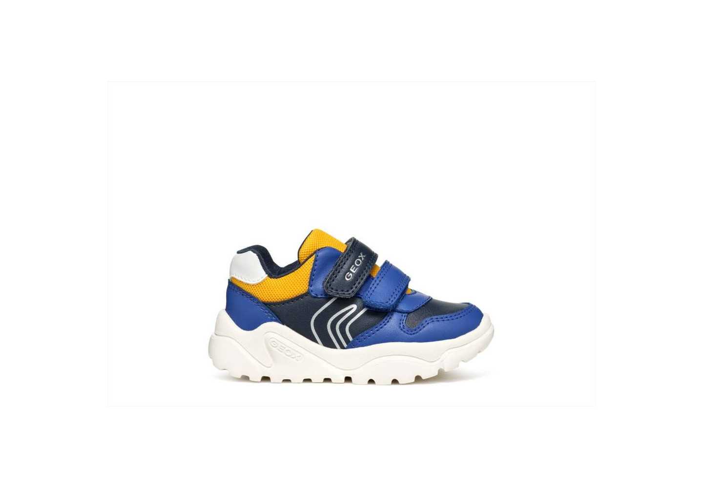 SNEAKERS DA BAMBINO REGOLABILI CON STRAPPO GEOX B455RA ROYAL/NAVY