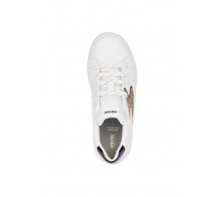 Sneakers da bambina Geox Mikiroshi J45DVA white/black