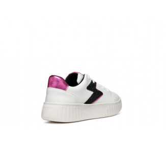 Sneakers da bambina Geox Mikiroshi J45DVA white/black