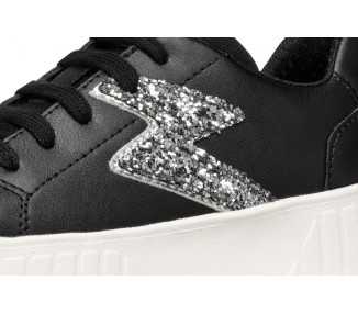 Sneakers da bambina Geox Mikiroshi J45DVA white/black