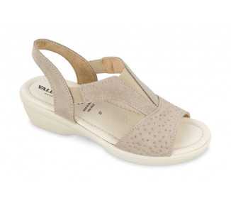 Sandalo da donna in pelle con strass Valleverde 25308 