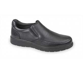 SCARPE DA UOMO SLIP-ON IN PELLE Valleverde 36834 NERO