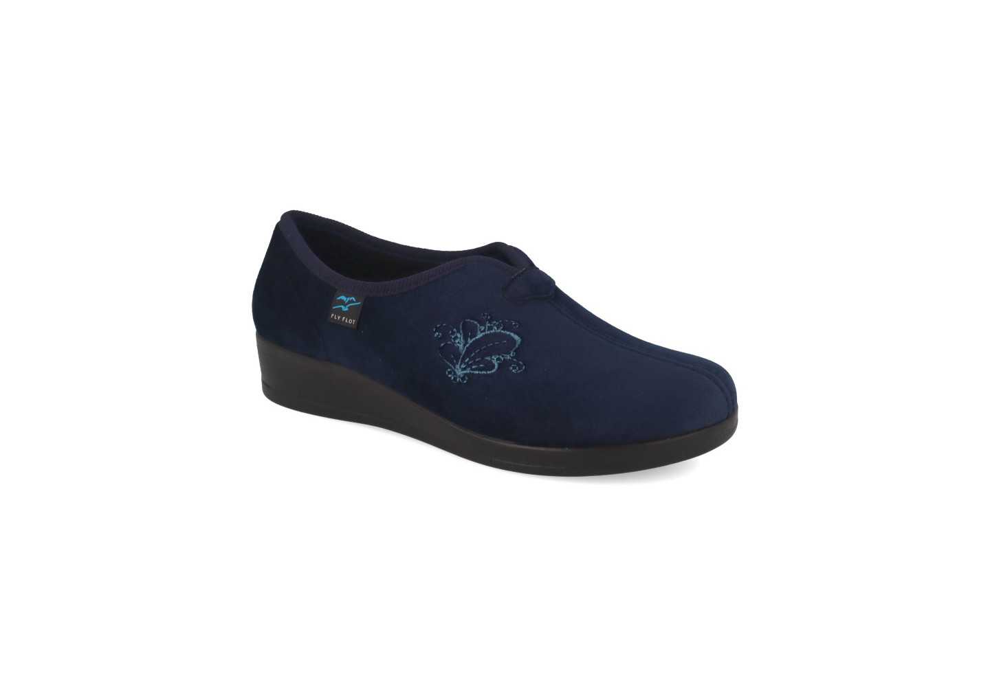 Pantofola chiusa da donna in tessuto scamosciato Fly Flot N3Q11PD