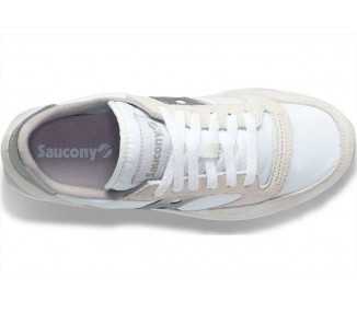 Sneakers da donna scamosciata con logo Saucony Jazz Triple S60530-16 white/silver