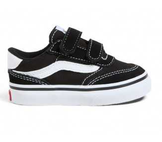 SNEAKER DA BAMBINO VANS Brooklyn LS V VN000D7XBA21 SUEDE/CANVAS BLACK/WHITE