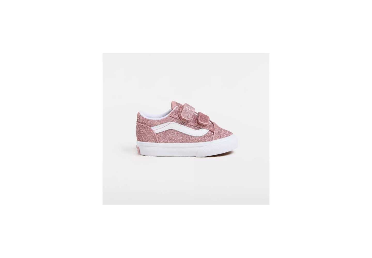 SNEAKER DA BAMBINA VANS Old Skool V GLITTER VN0009RCFSL1 rose gold