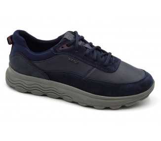 Sneakers in pelle spherica Geox U16BYE navy