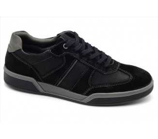Sneaker da uomo in pelle Imac 802850 black/grey