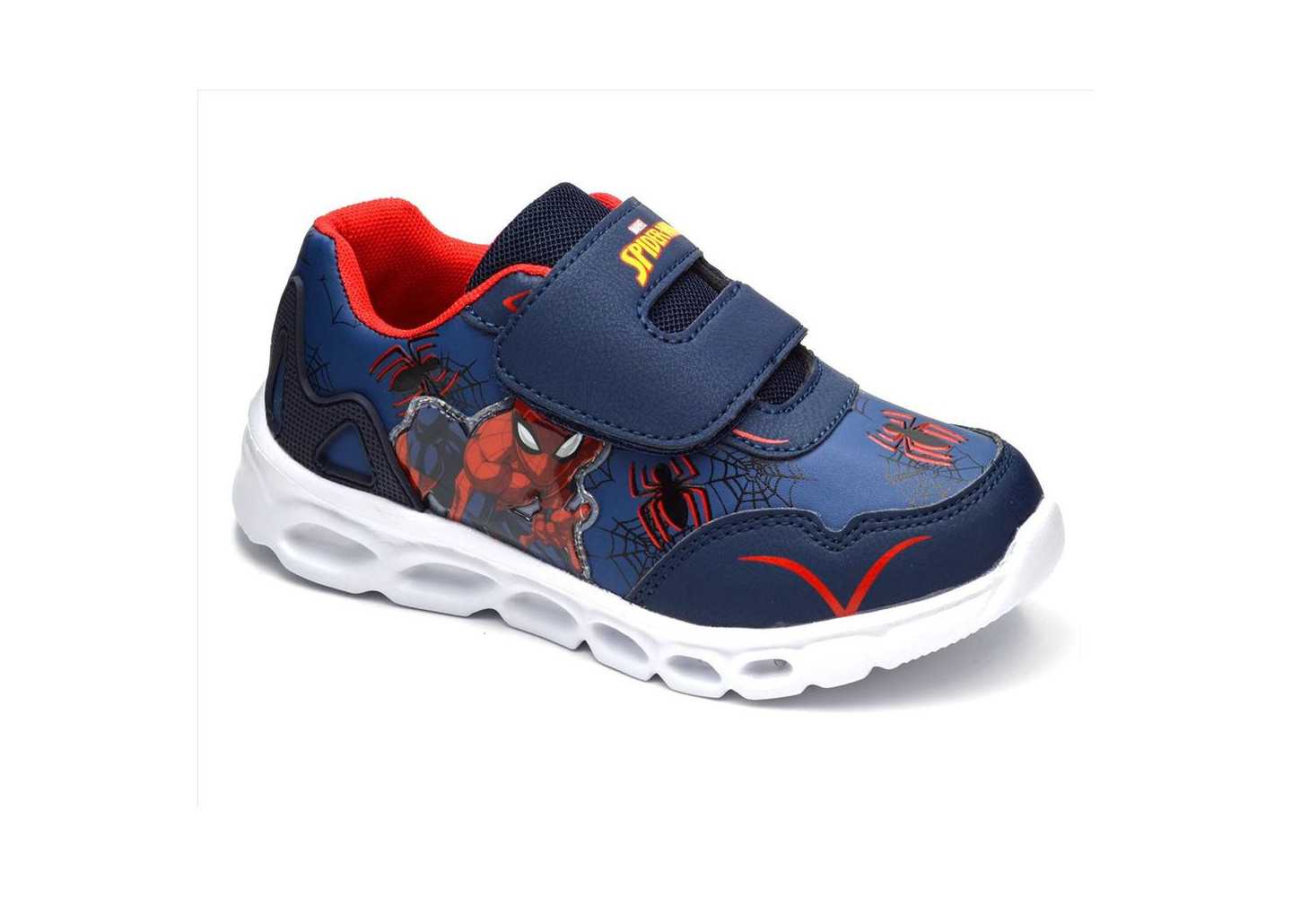 Scarpa sportiva in similpelle con luci Marvel Spiderman R1310211S navy