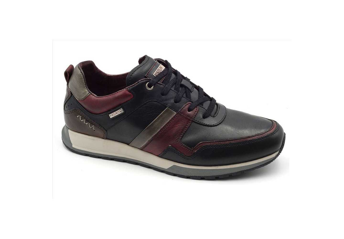 Sneakers da uomo in pelle Pikolinos Cambil M5N-6344C2 black