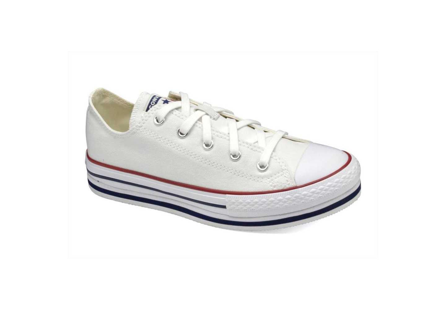 Sneakers unisex in tela Converse Chuck Taylor All Star Platform bianco