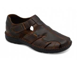 Sandalo da uomo in pelle con strappo Valleverde 49818