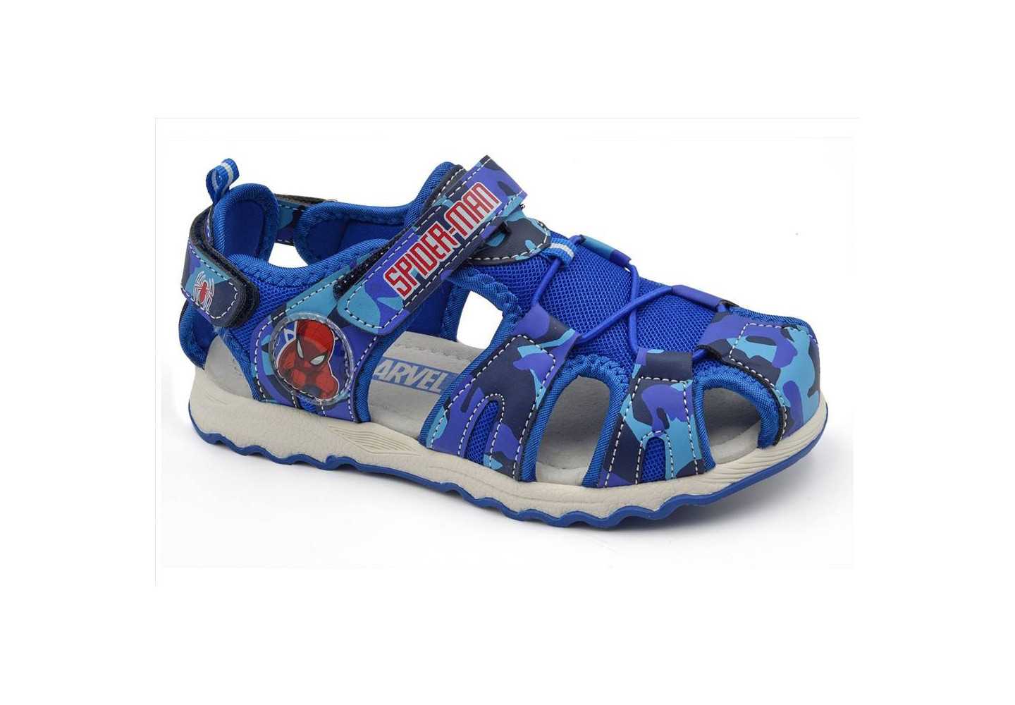 Sandalo in tessuto con cinturino regolabile Marvel Spiderman R1310178S blu