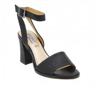 Sandalo da donna con tacco Queen Helena ZM9023 Black