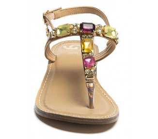 Sandalo infradito da donna con pietre Gold&Gold GL682 Multicolor