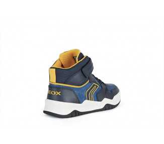 Sneaker alta da bambino traspirante Geox Perth J267RA blu