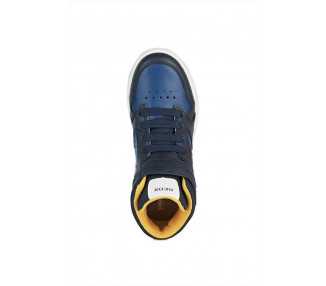 Sneaker alta da bambino traspirante Geox Perth J267RA blu