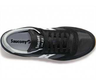 Sneakers da donna in pelle scamosciata e nylon Saucony Jazz Original S1044-644 black/white