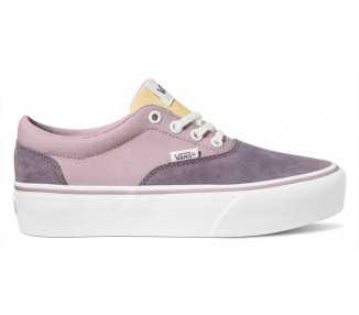 Sneakers da donna platform in camoscio Vans VN0A4U21LLC1 Doheny Platform block lilac