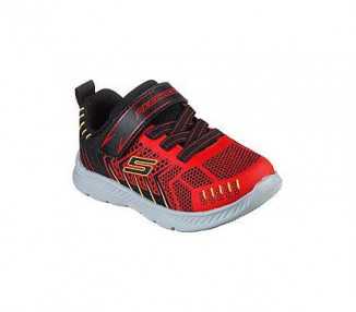 Scarpe sportive da bambino Skechers Comfy Flex 2.0 407218N BKRD nero rosso